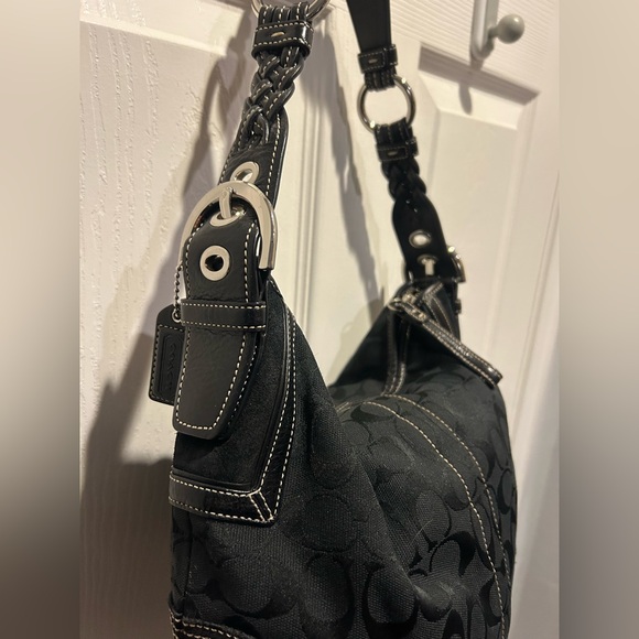 Coach Black Shoulder Hobo with Contrast Stitching 6279 - Picture 3 of 6